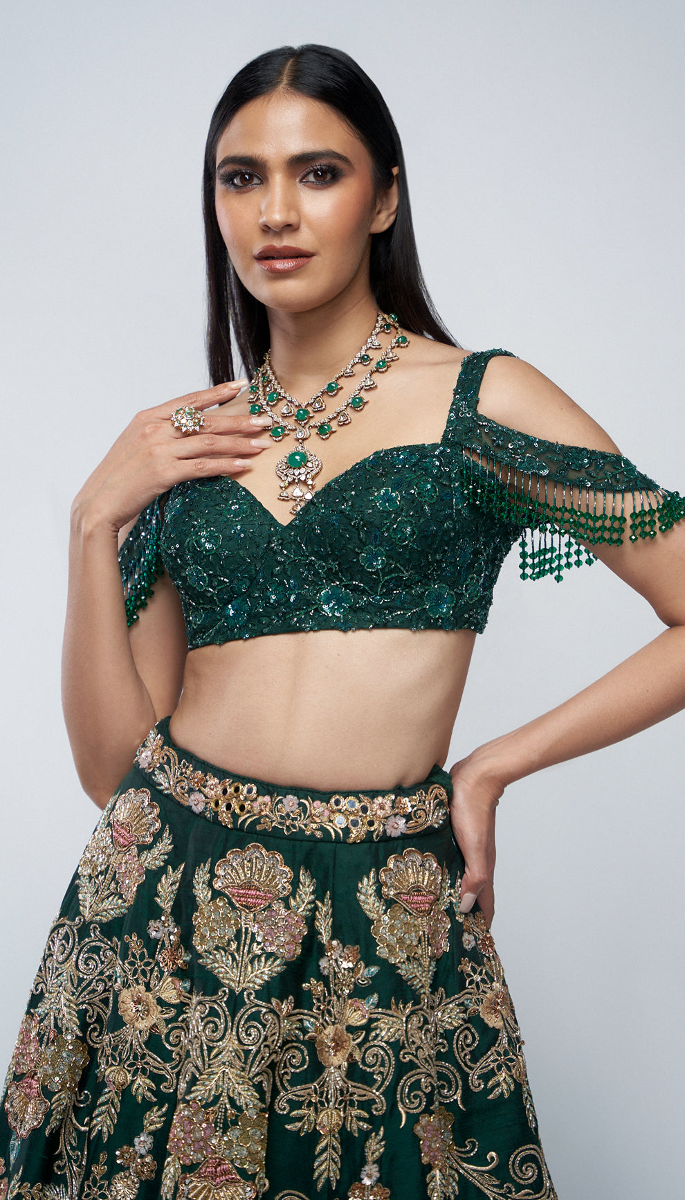 The Les Fleur Lehenga