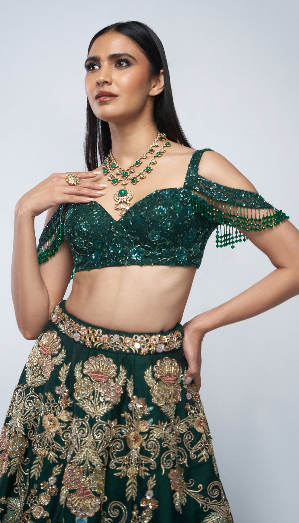The Les Fleur Lehenga