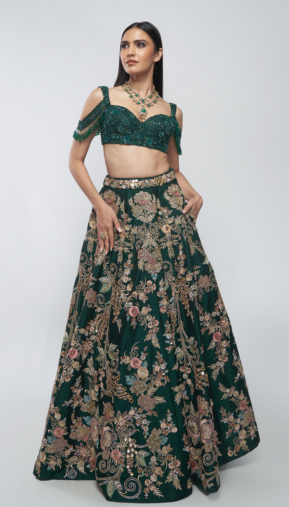The Les Fleur Lehenga