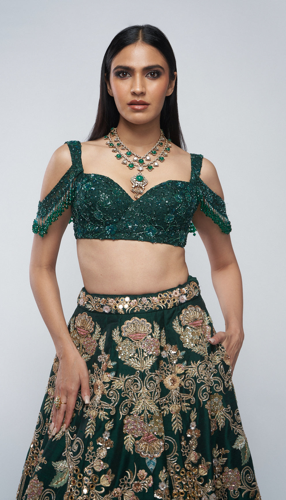 The Les Fleur Lehenga