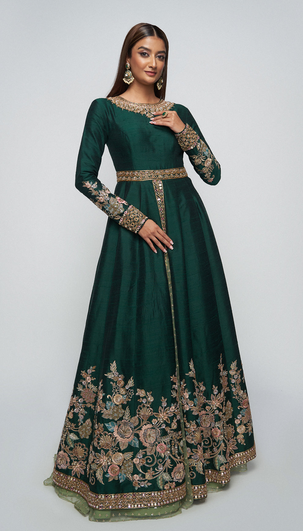 The bloom Jacket Lehenga