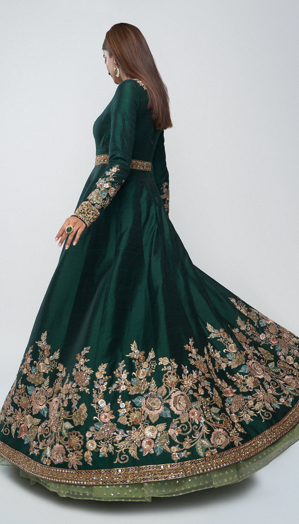 The bloom Jacket Lehenga