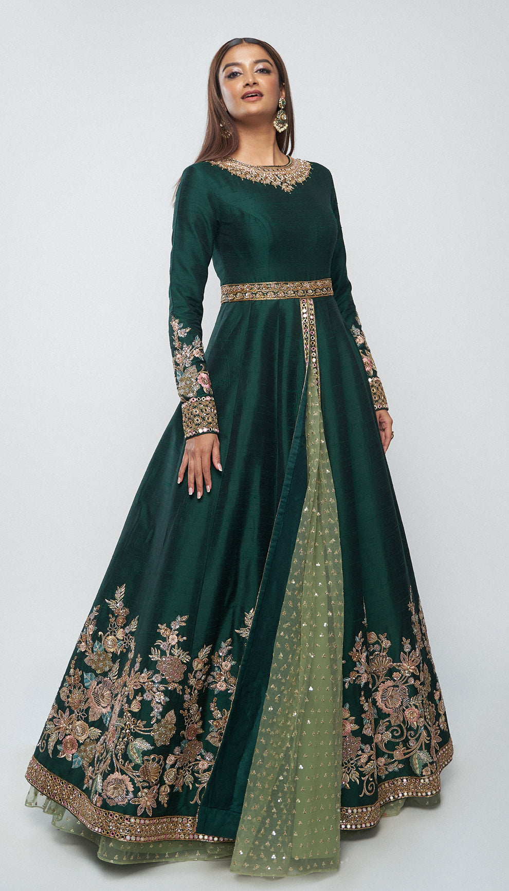 The bloom Jacket Lehenga