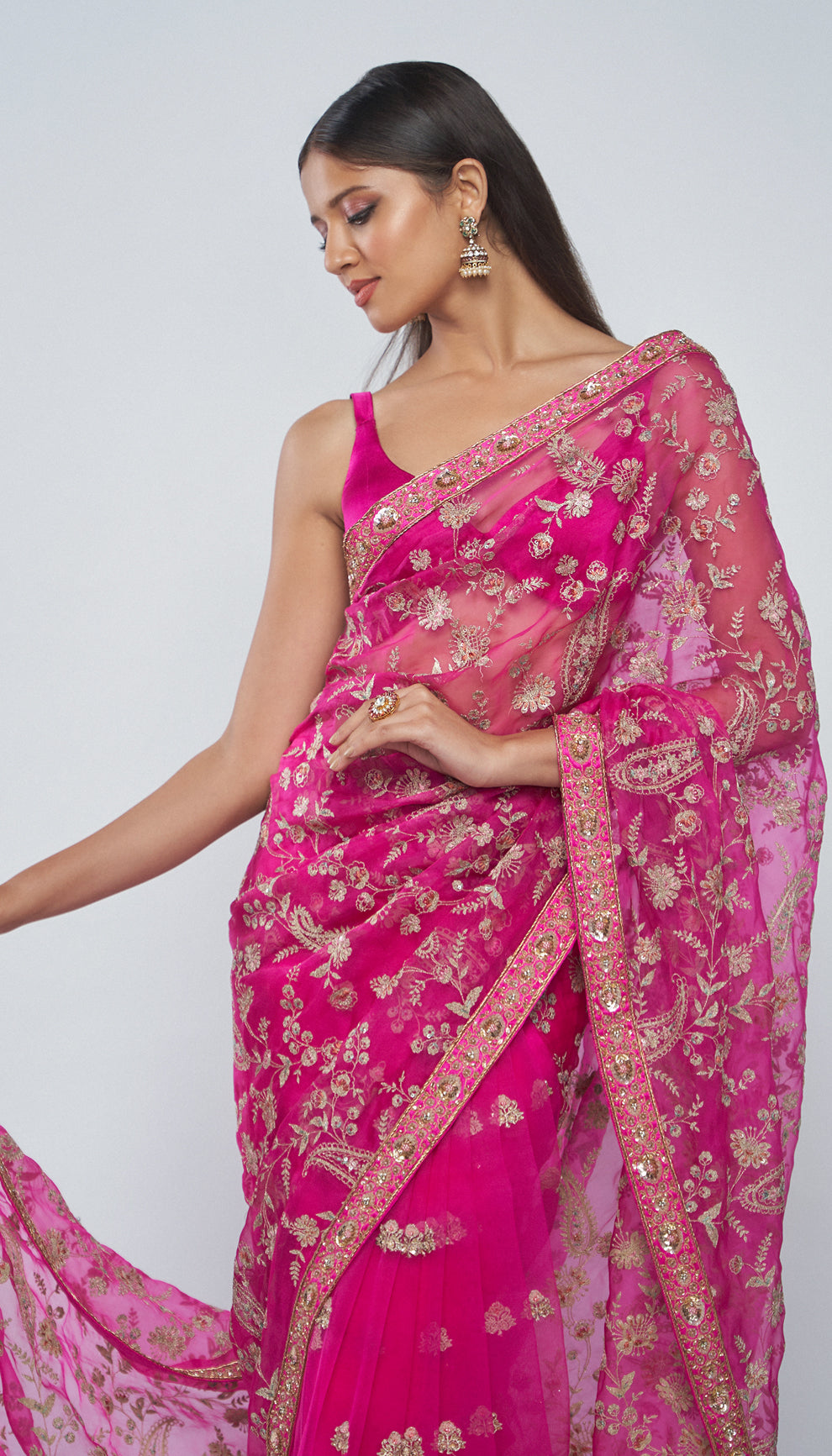 Rani Aari Saree
