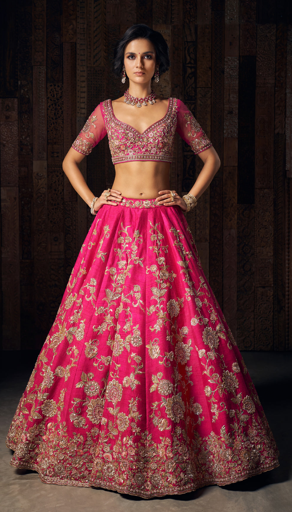 Pink Baghban Lehenga