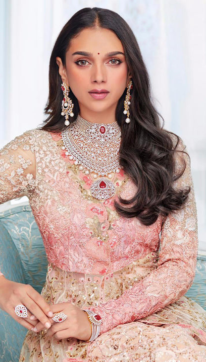 Aditi Rao Hydari in Shyamal & Bhumika Jacket Lehenga