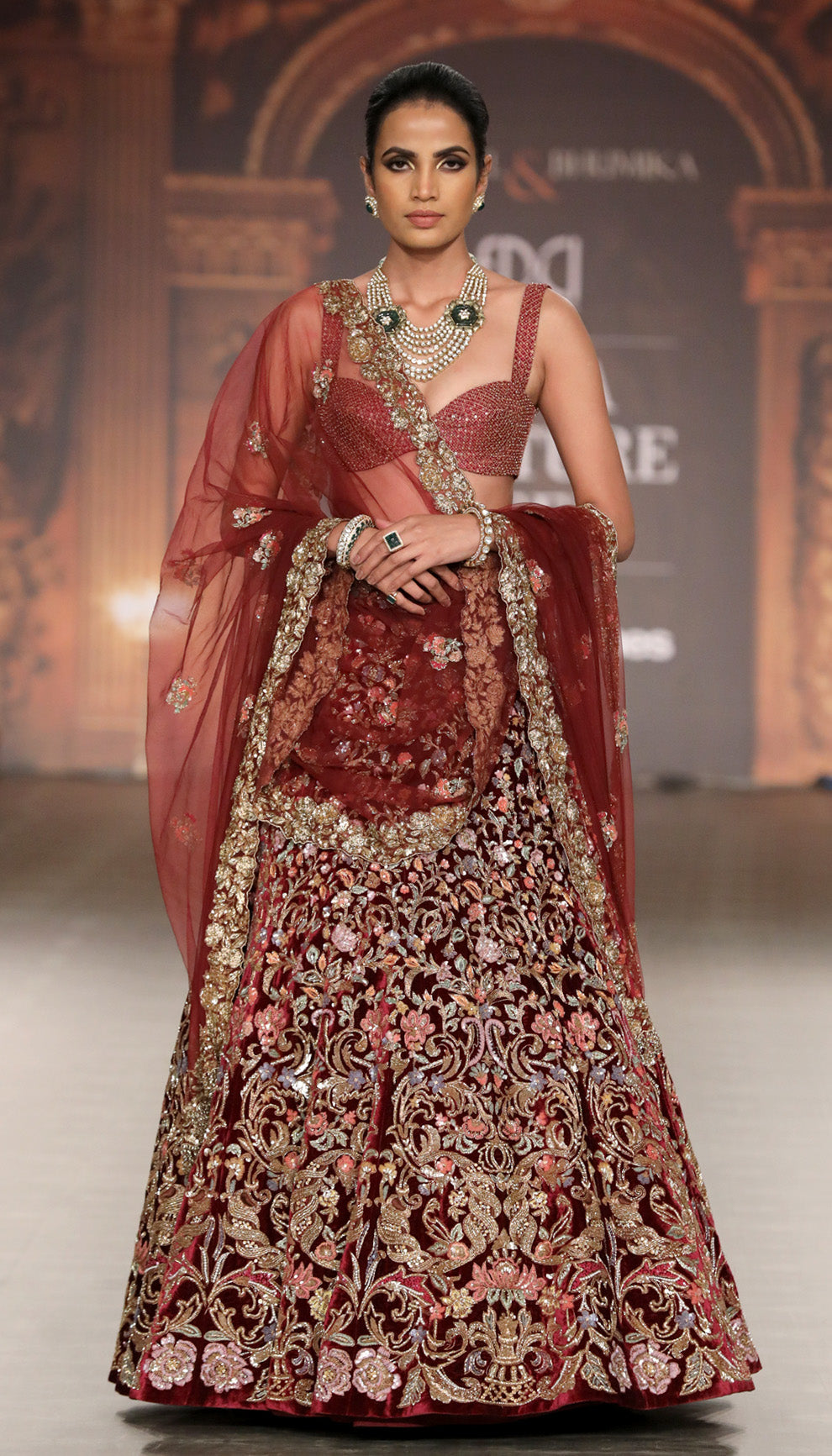 The Painterly Flower Lehenga