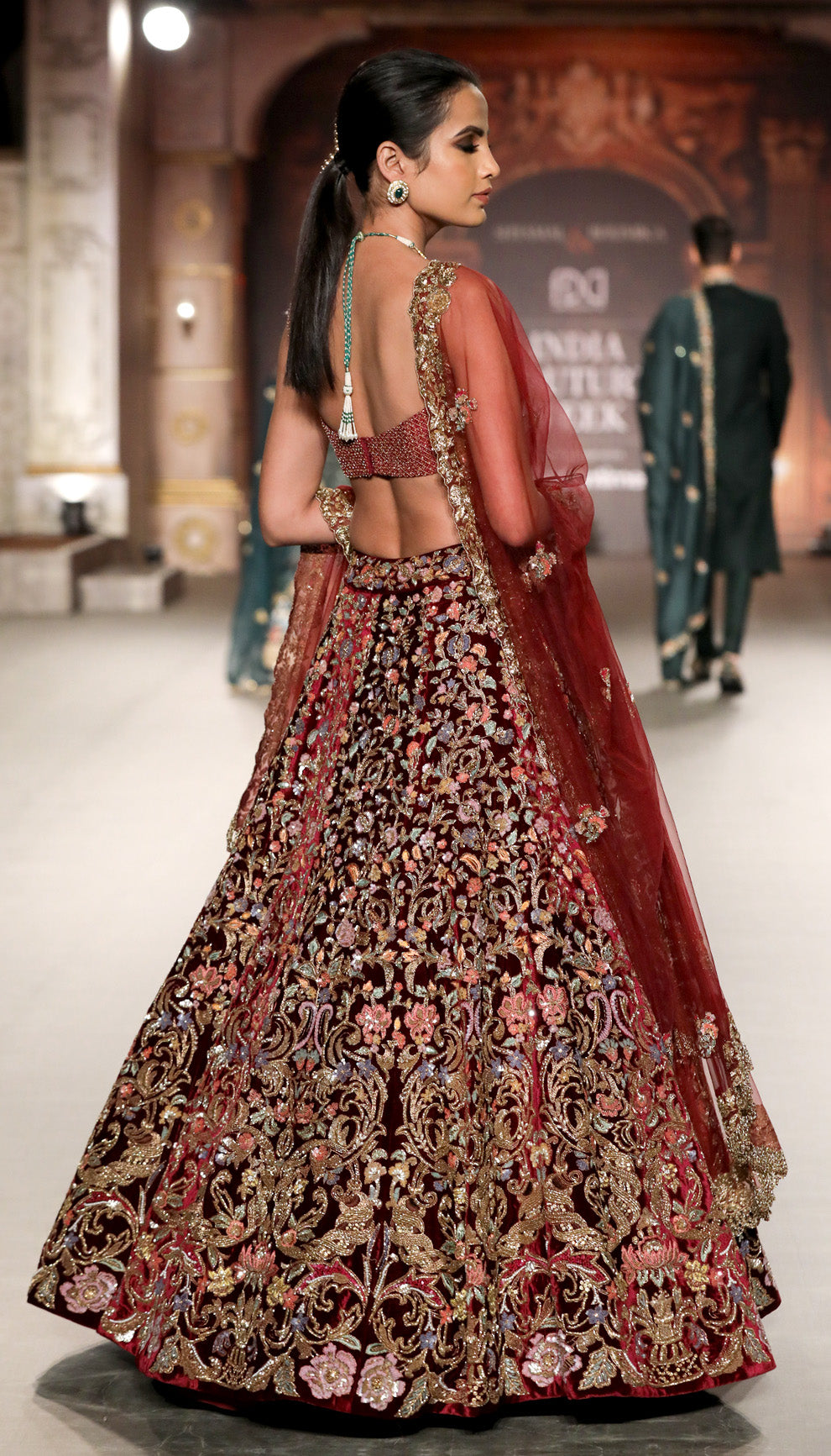 The Painterly Flower Lehenga