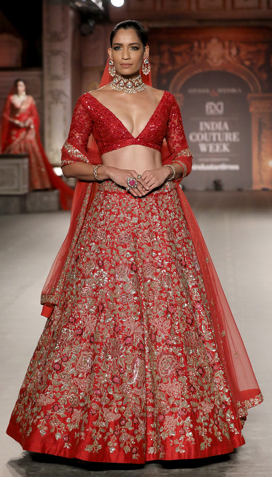 Flower Cluster Lehenga