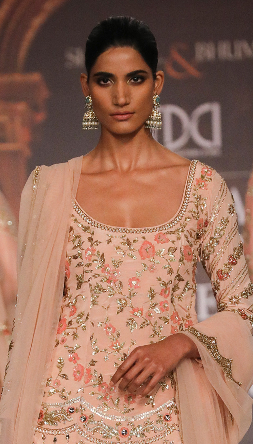 A Subtle Pink Sharara