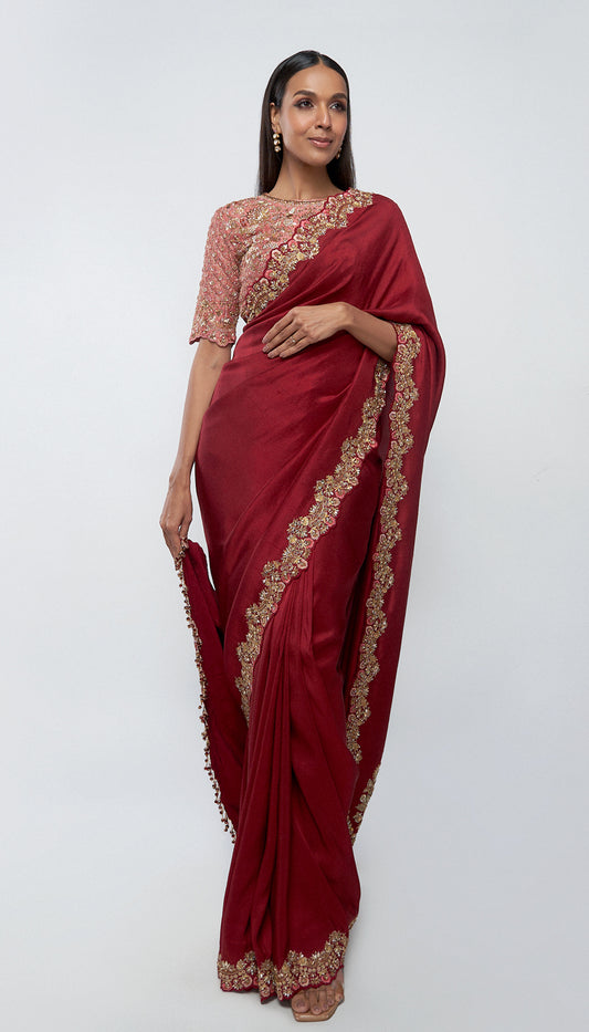 The bouquet saree