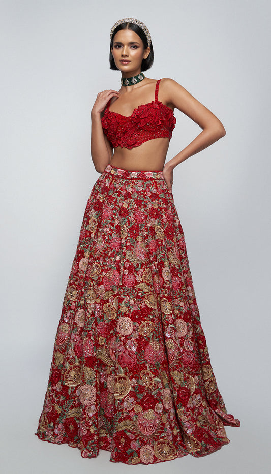 The Gardenia lehenga