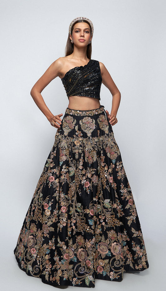 The les fleur lehenga