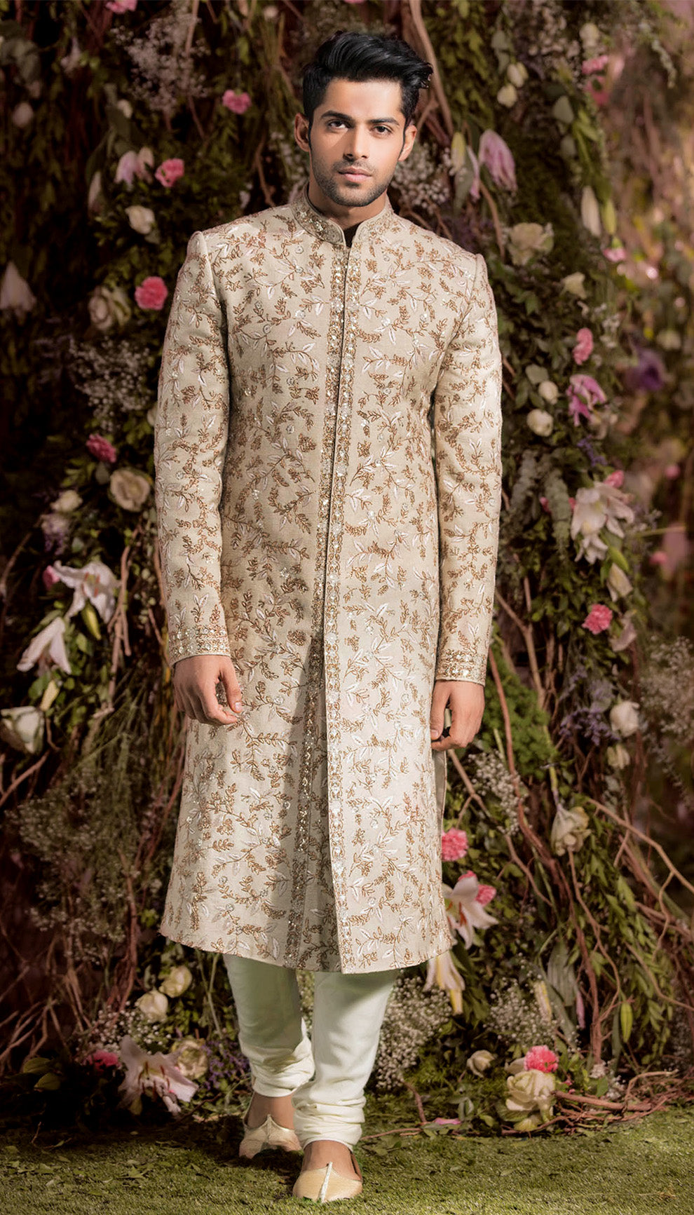 An Intricate Embroidered Sherwani