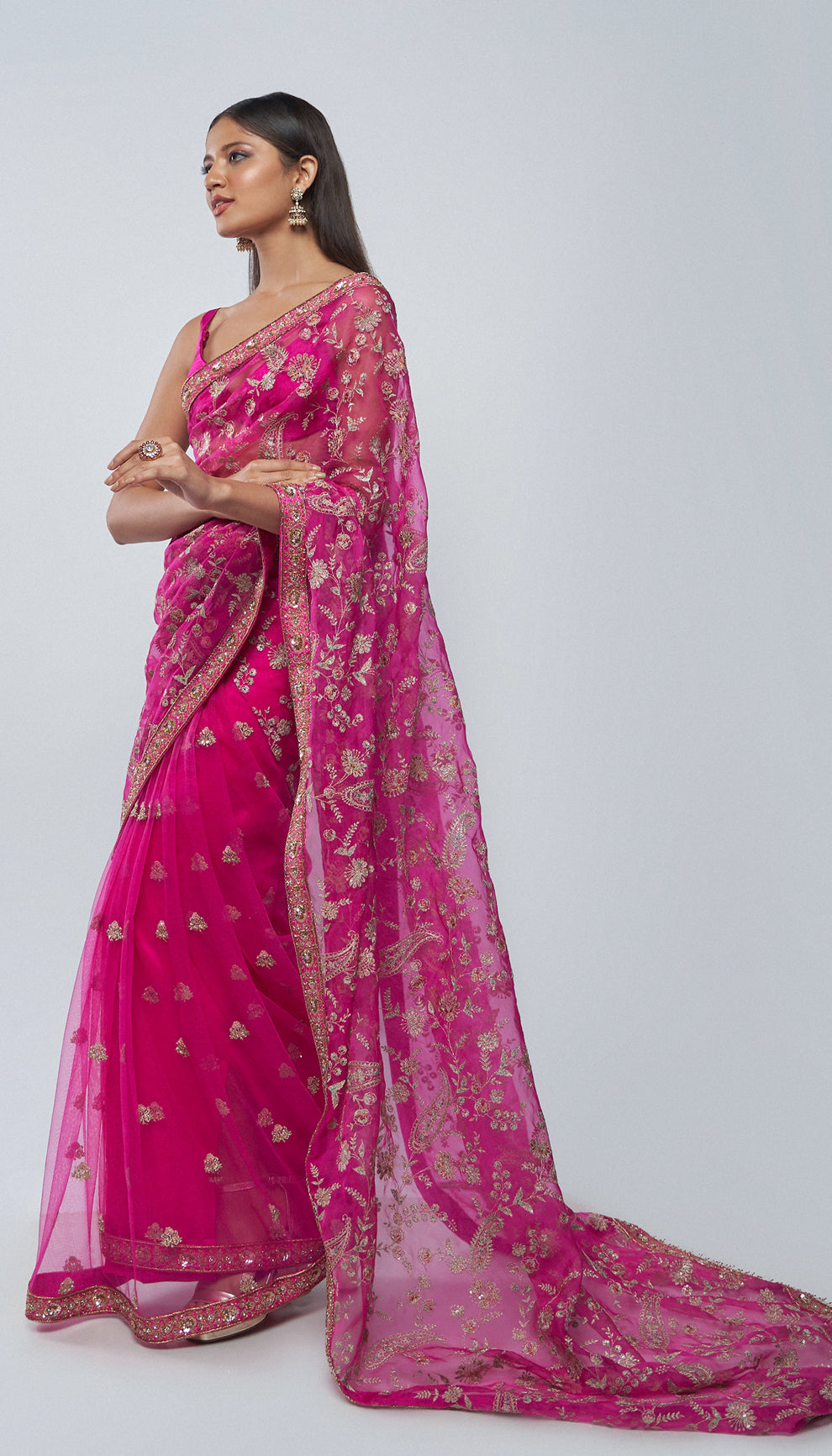 Rani Aari Saree
