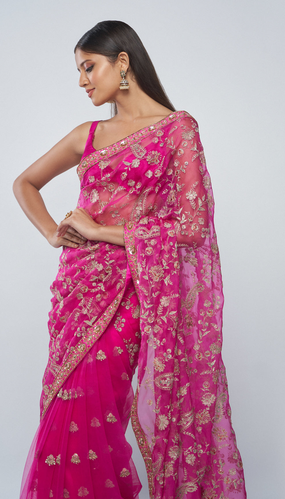 Rani Aari Saree
