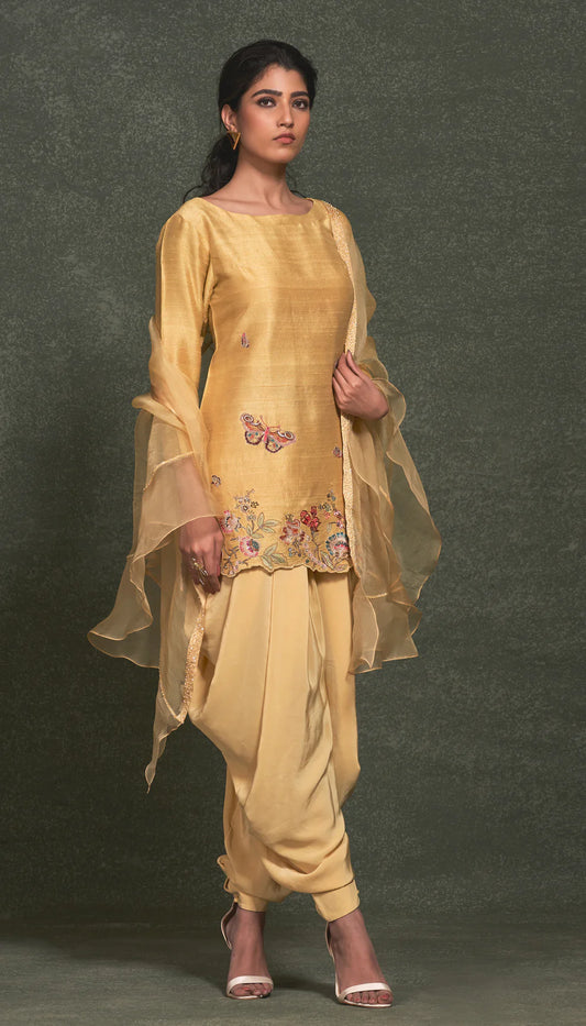 Sundress Yellow Crop Kurta