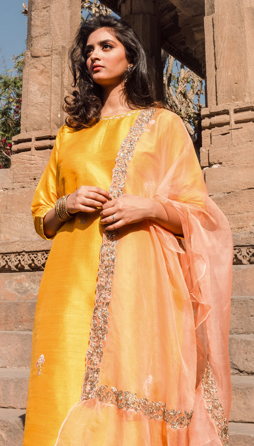 Sunny Yellow Straight Cut Kurta