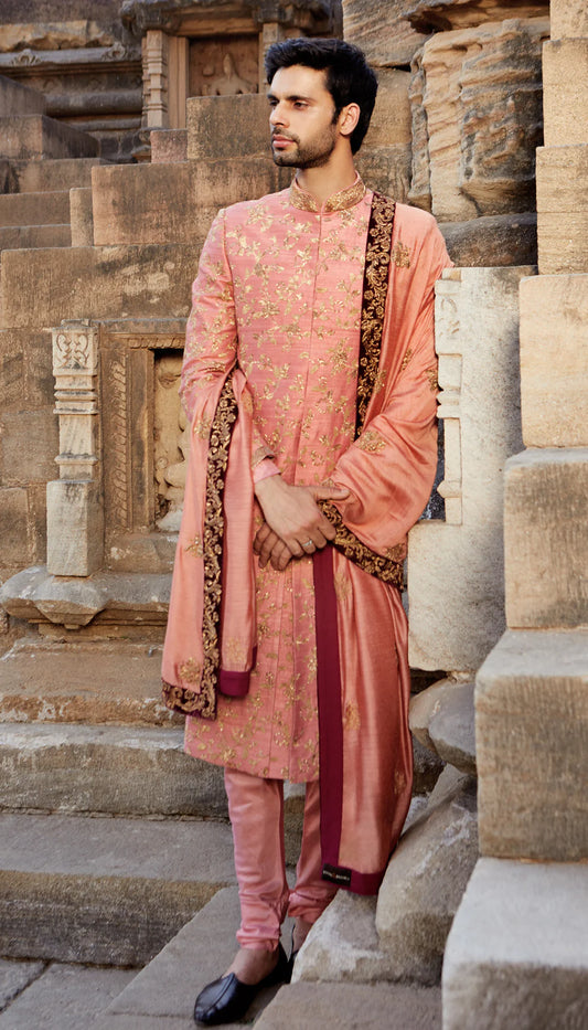 Rose Pink Sherwani