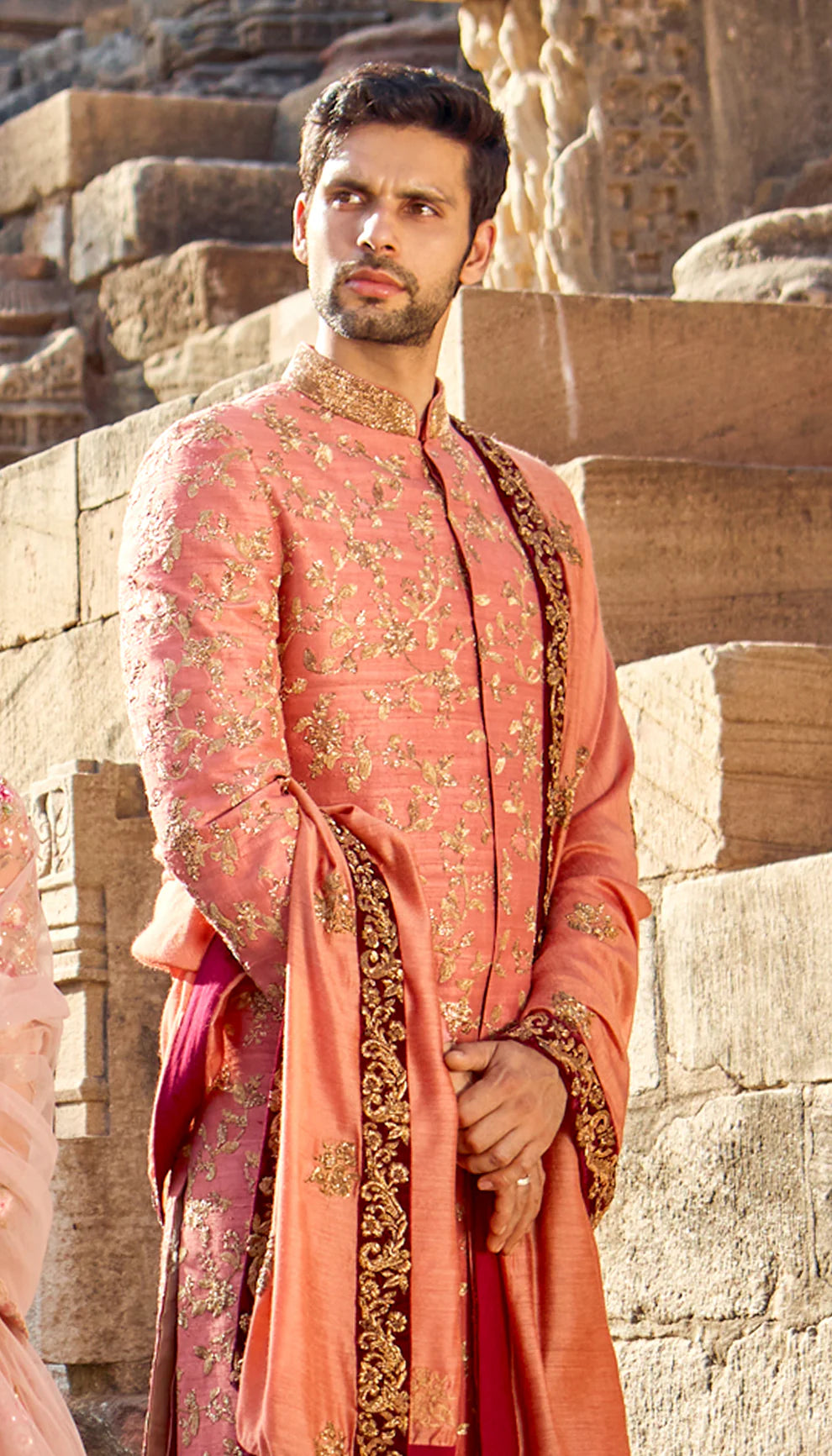 Rose Pink Sherwani