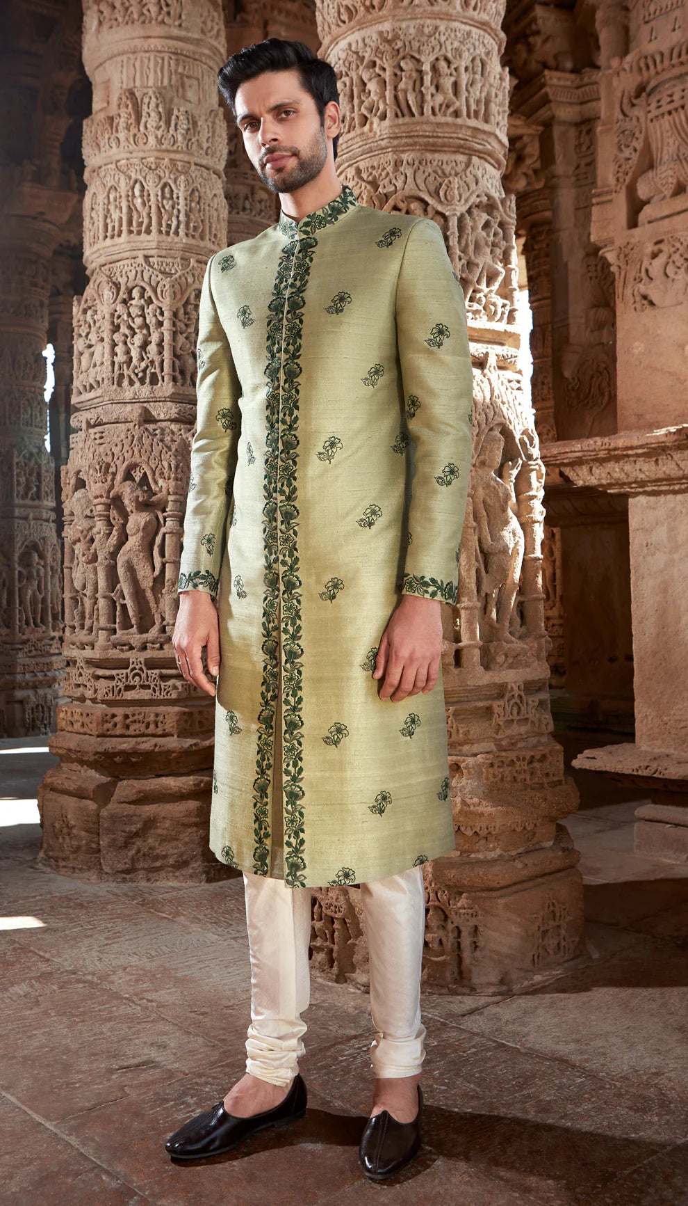 Sage Green Sherwani