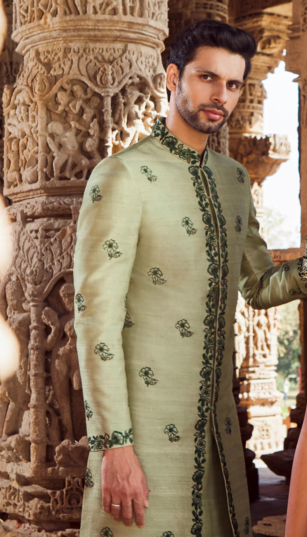 Sage Green Sherwani