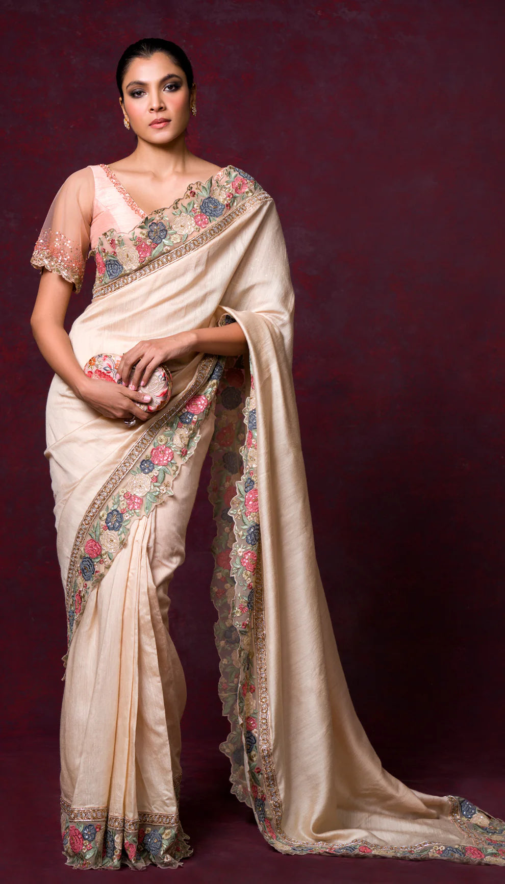 A Awe-Inspiring Tassar Silk Saree