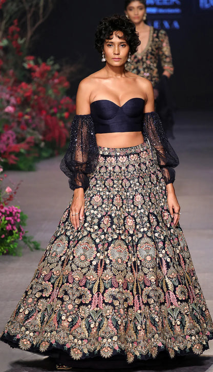 Baroque Swirl Lehenga