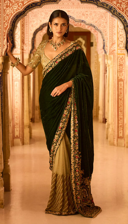 Amer Velvet Saree