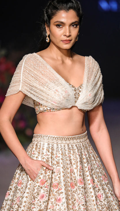 Ivory Temple Lehenga