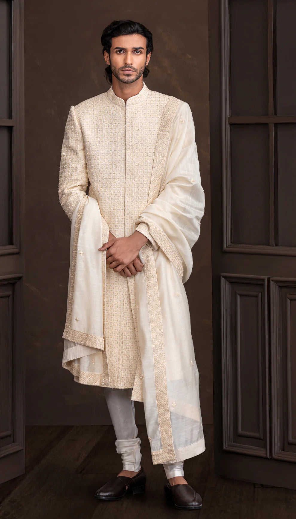 Ivory Marquees Sherwani