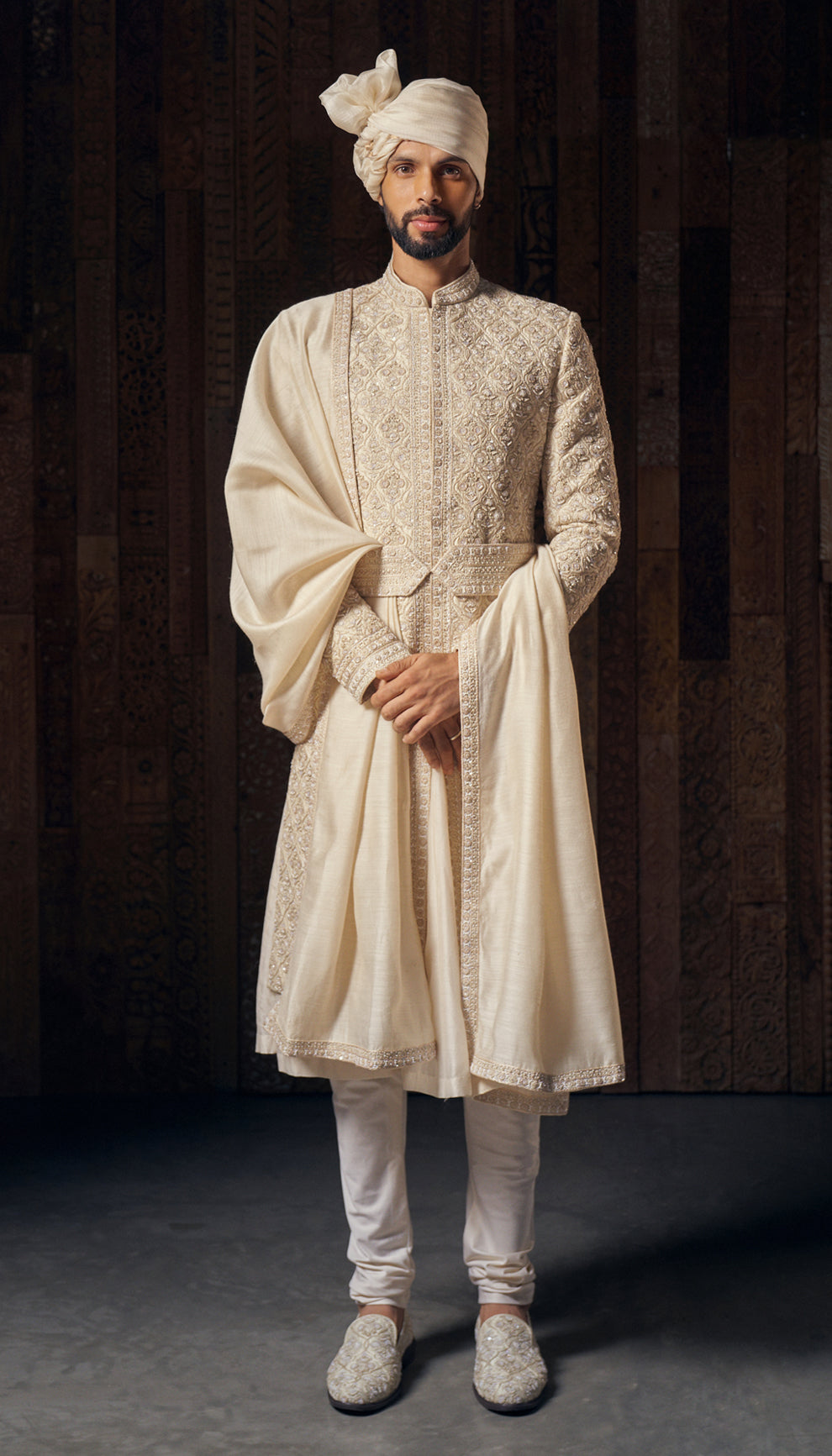The Jhrokha Jaal Sherwani