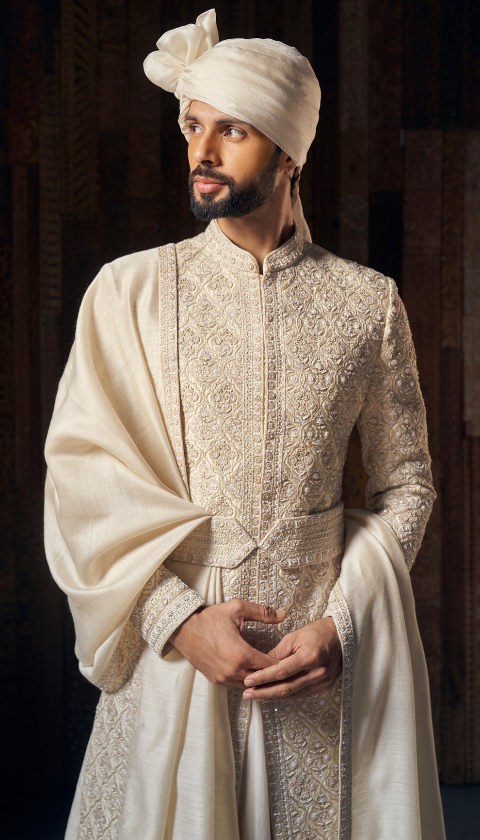 The Jhrokha Jaal Sherwani