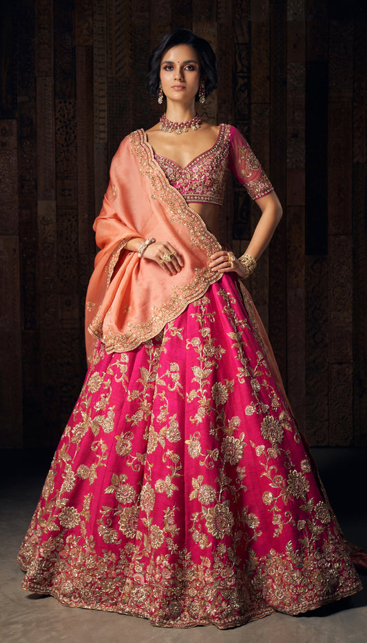 Pink Baghban Lehenga