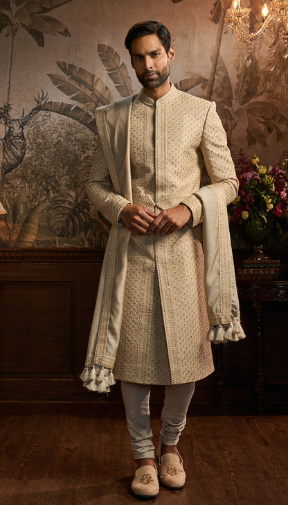 Ivory Vintage Sherwani