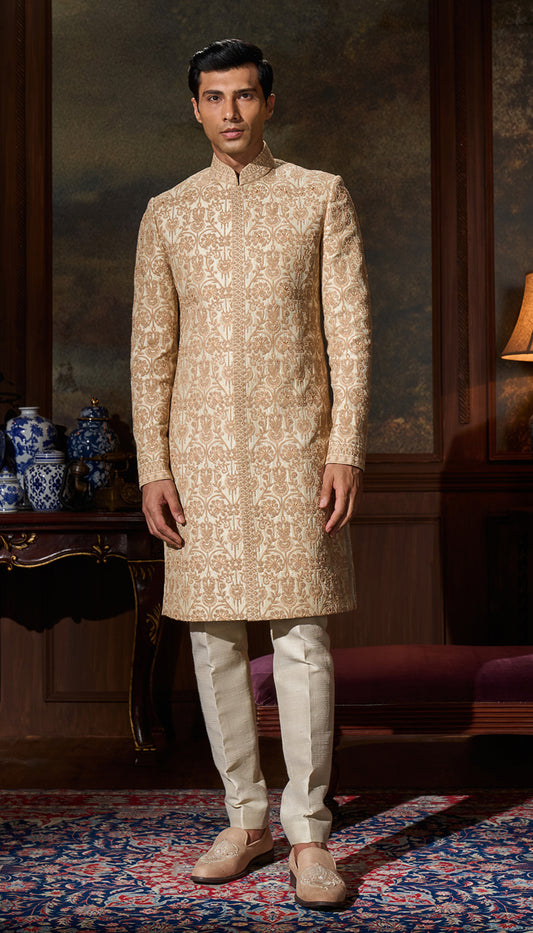 Muted Ivory Sherwani