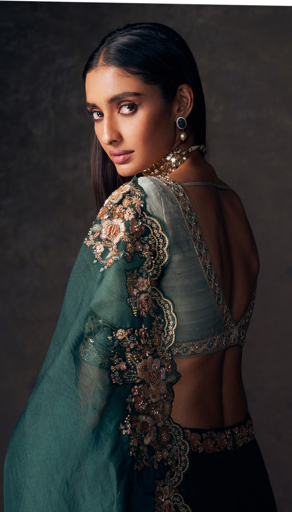 The Vintage Rose Lehenga