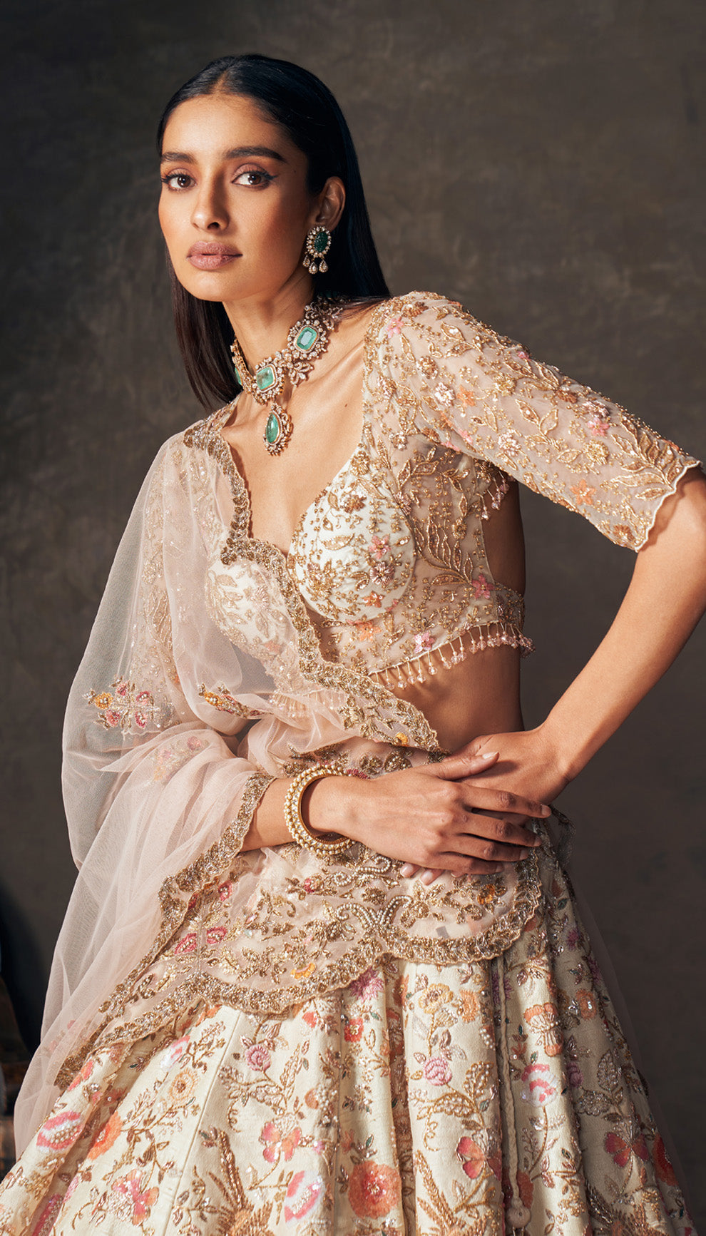 The Dahlia Lehenga