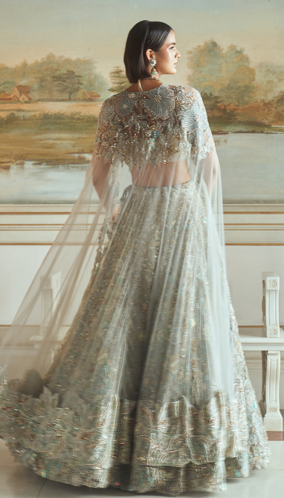 Sky Lotus Lehenga