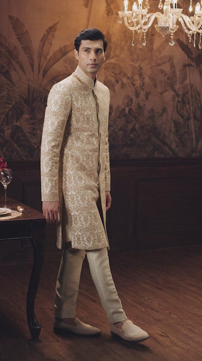 Muted Ivory Sherwani